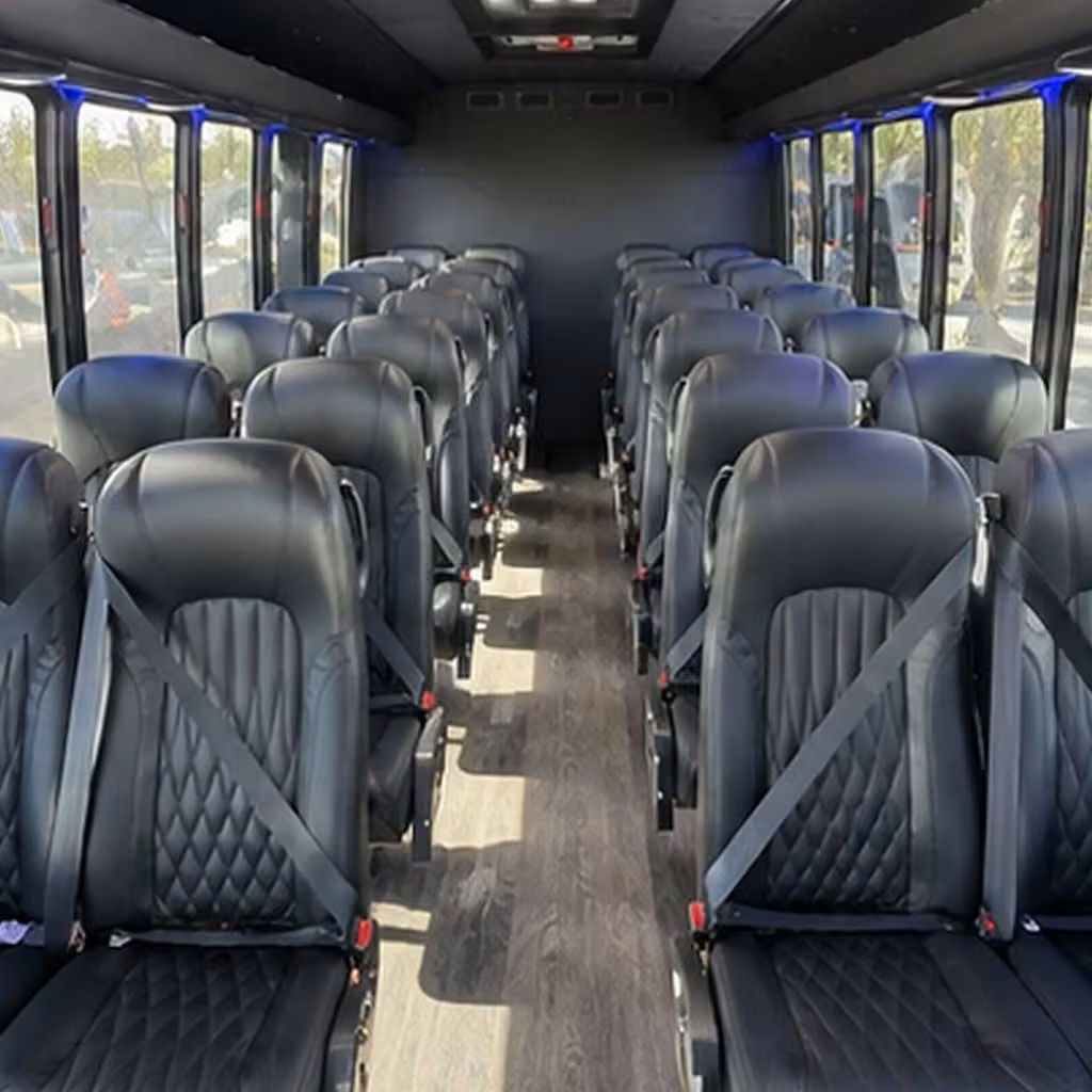 25 passenger minibus interior