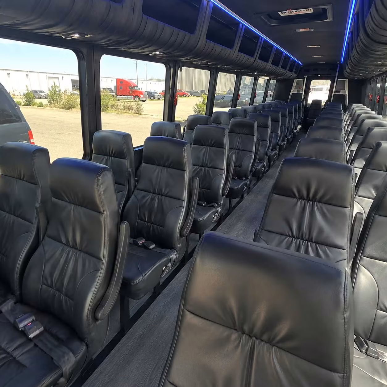 28 passenger minibus interior