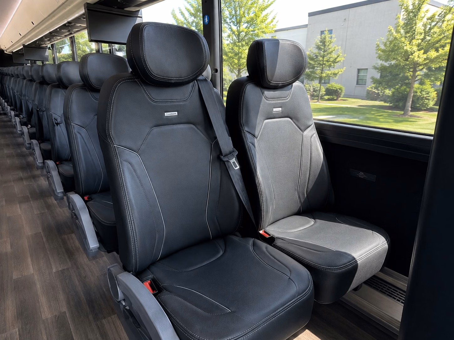 newark charter bus interior gallery