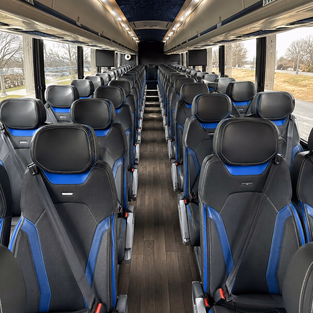 newark charter bus rental inside