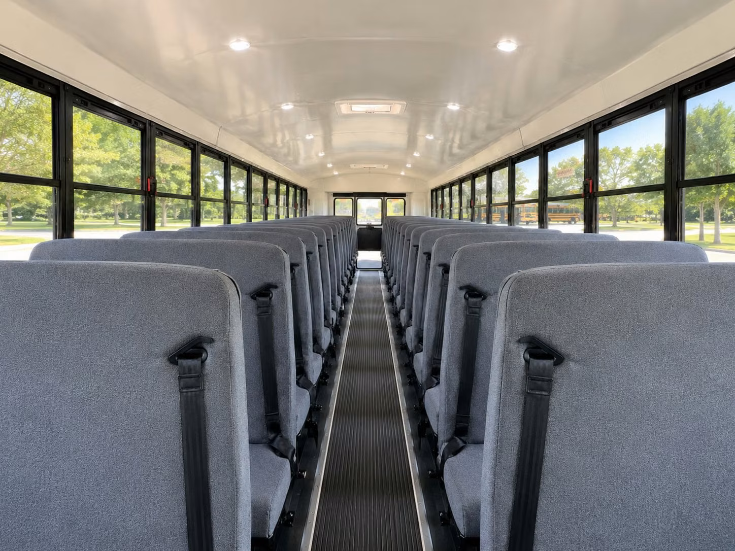 school bus inside
